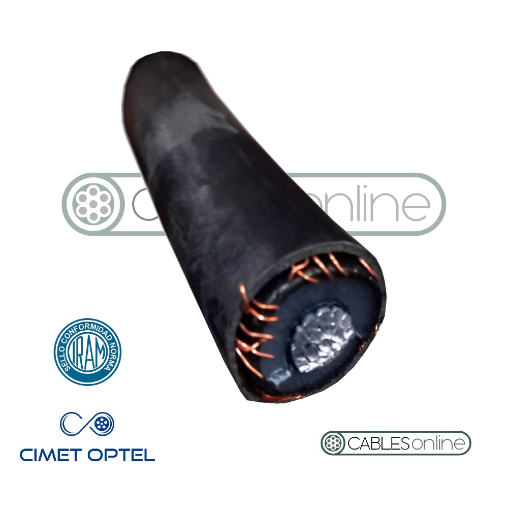 Cable Media Tensión 1x50 mm² 13,2 kV XLPE Aluminio Cimet Termolite Norma IRAM 2178